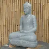 Product image 6 of the product “Seated Buddha made of Riverstone in Dhyana position - gesture of meditation, H. 80cm. ”